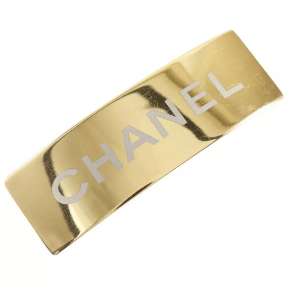 CHANEL logo Valletta Plated Gold Women - Picture 2 of 13